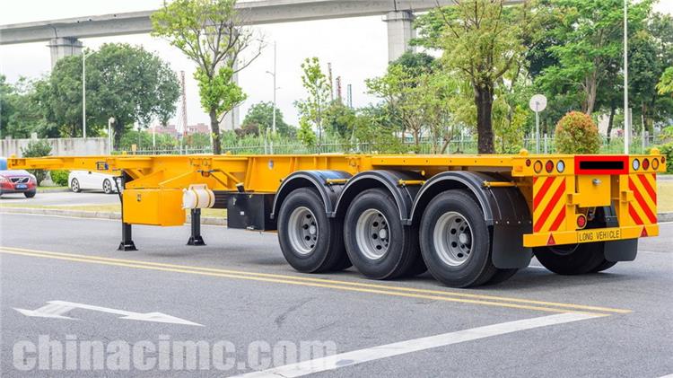 CIMC Tri Axle 40ft Skeleton Semi-Trailer with Skd Form for Sale in Jamaica