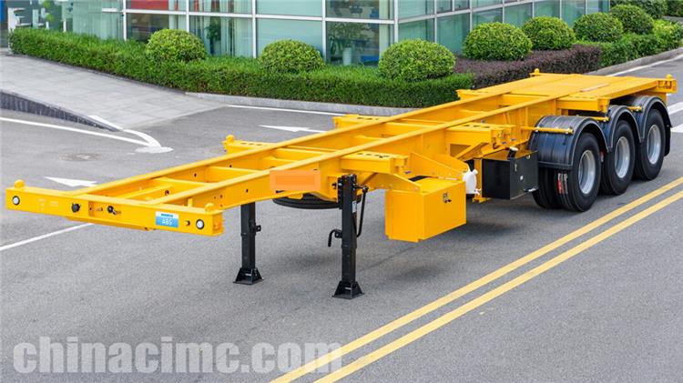 CIMC Tri Axle 40ft Skeleton Semi-Trailer with Skd Form for Sale in Jamaica