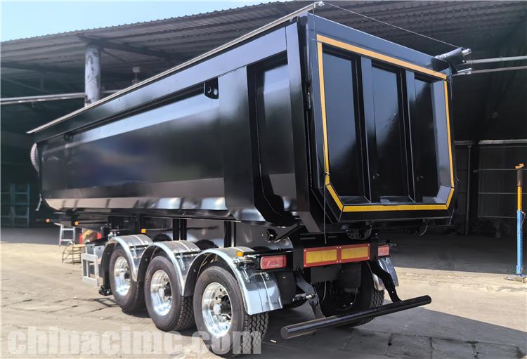 Tri Axle 35CBM Hydraulic Tipper Trailer for Sale In Cameroon