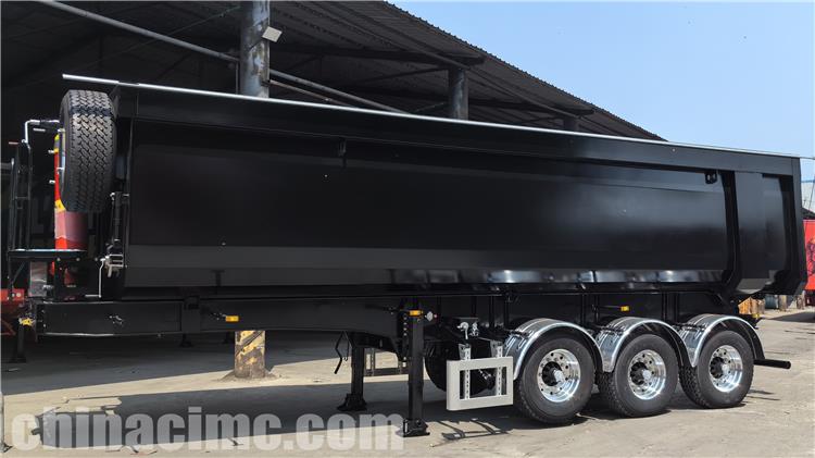 Tri Axle 35CBM Hydraulic Tipper Trailer for Sale In Cameroon