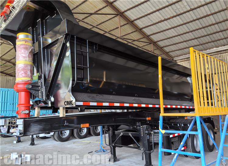 CIMC 2 Axle Dump Semi Trailer for Sale In Tanzania