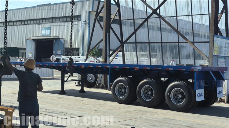CIMC Tri Axle 40 ft Flatbed Trailer for Sale In Costa Rica