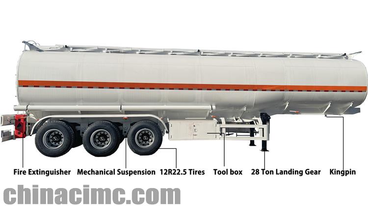 CIMC Tri Axle Fuel Tanker Trailer for Sale In Costa Rica