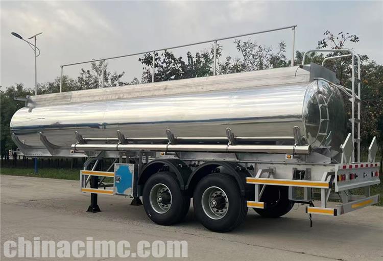 2 Axle 35000 Liters Aluminum Tanker Trailer for Sale in Mauritania