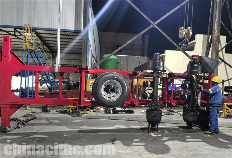 2 Axle 20ft Container Chassis Trailer for Sale Jamaica