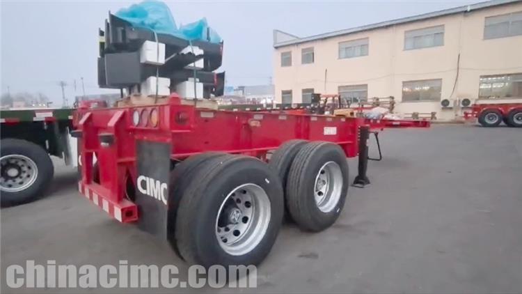 2 Axle 20ft Container Chassis Trailer for Sale Jamaica