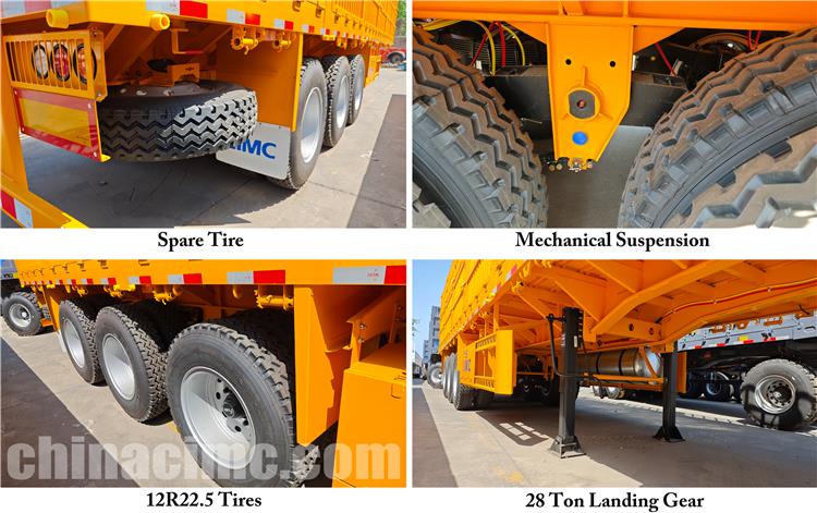 CIMC 3 Axle Fence Semi Trailer for Sale In Guinea