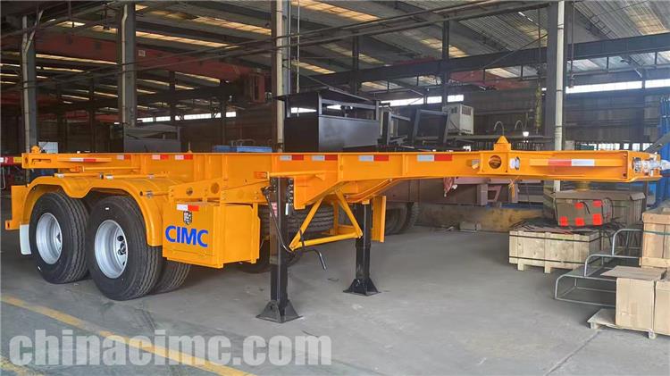 CIMC 3 Axle 40ft Container Chassis Trailer for Sale In Senegal
