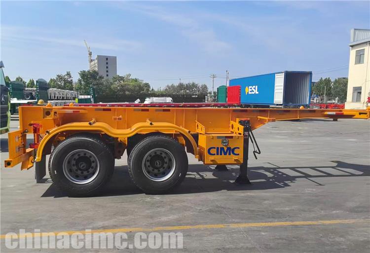 CIMC 2 Axle 20Ft Skeleton Trailer for Sale In PNG