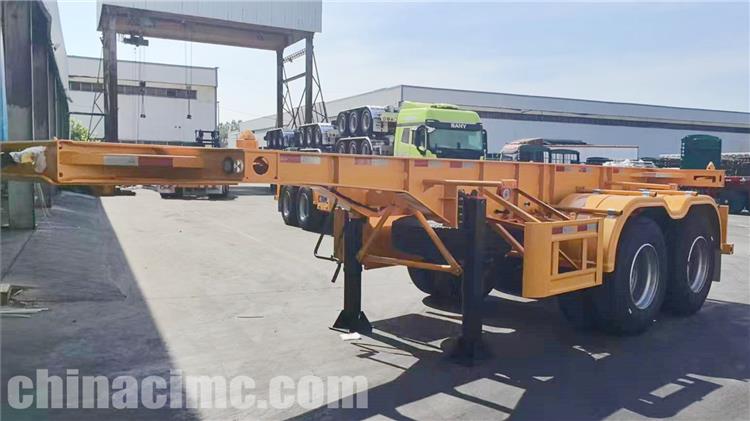 CIMC 2 Axle 20Ft Skeleton Trailer for Sale In PNG