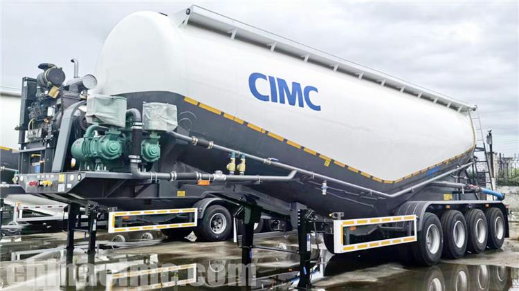 CIMC 4 Axle Dry Bulk Cement Tanker For Sale In Congo