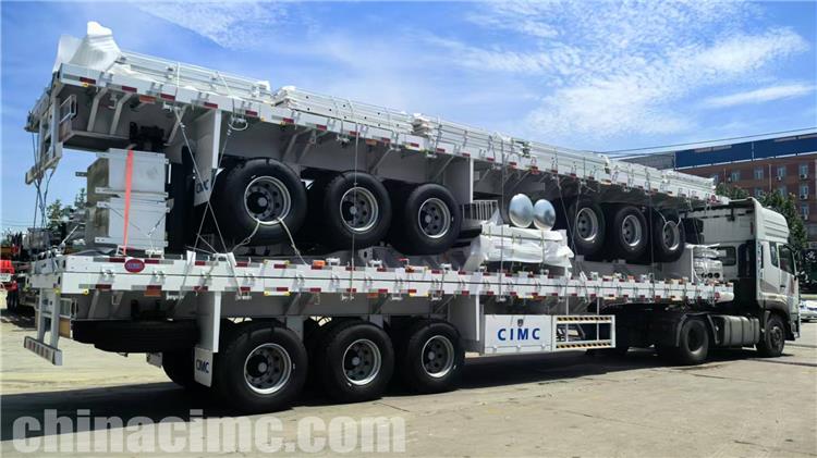 CIMC Triple Axle Flatbed Semi Trailer for Sale In Guam