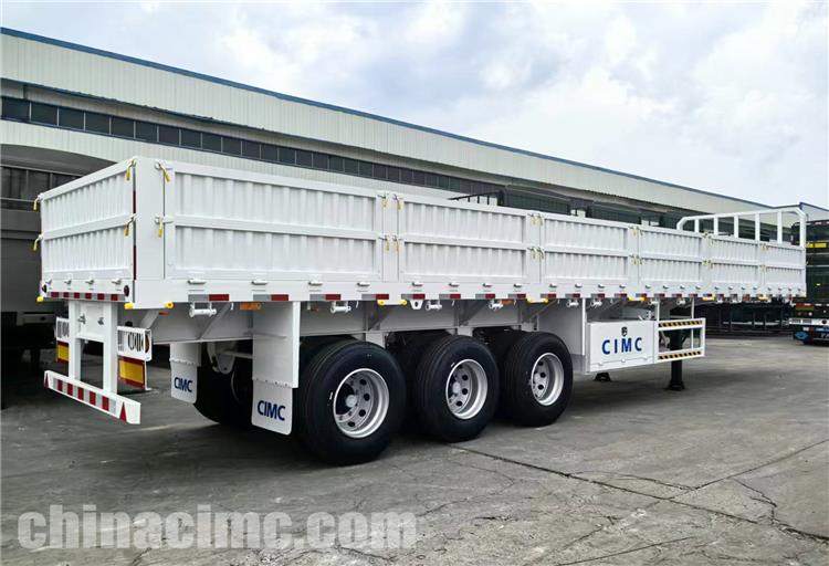 CIMC Tri Axle Side Wall Trailer for Sale Zambia