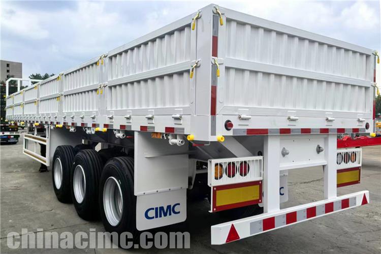 CIMC Tri Axle Side Wall Trailer for Sale Zambia