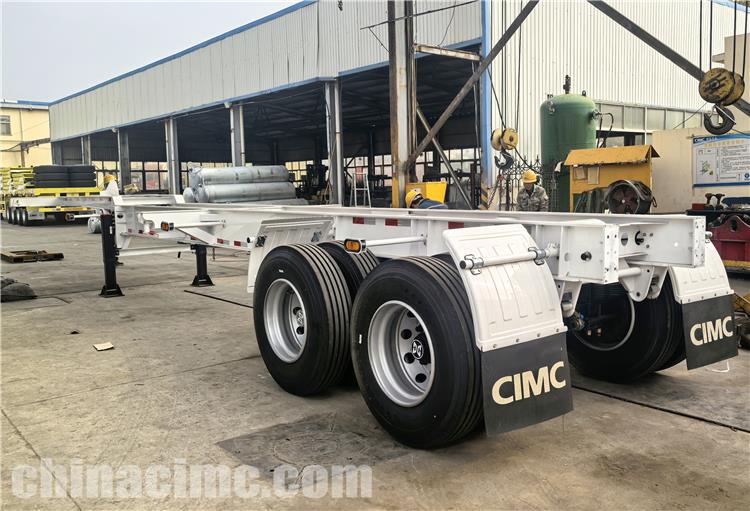 2 Axle 20ft Container Chassis Trailer for Sale In Jamaica