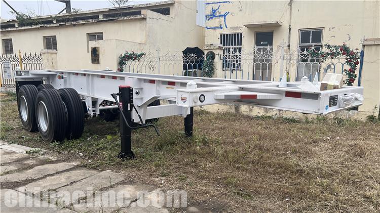 2 Axle 20ft Container Chassis Trailer for Sale In Jamaica