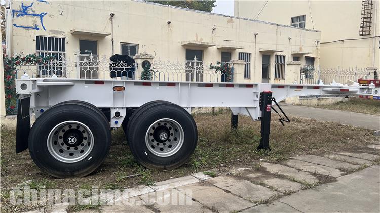 2 Axle 20ft Container Chassis Trailer for Sale In Jamaica