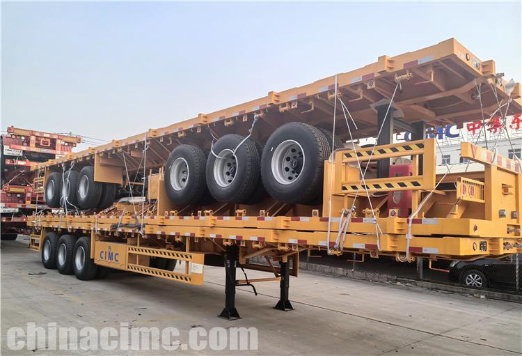 Tir Axle Flatbed Trailer for Sale In Zambia