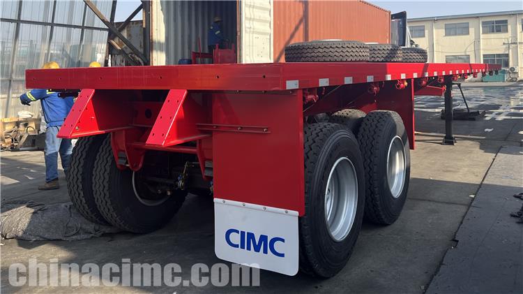 CIMC 2 Axle 20ft Flatbed Trailer for Sale In Guyana
