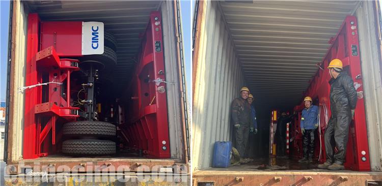 CIMC 2 Axle 20ft Flatbed Trailer for Sale In Guyana