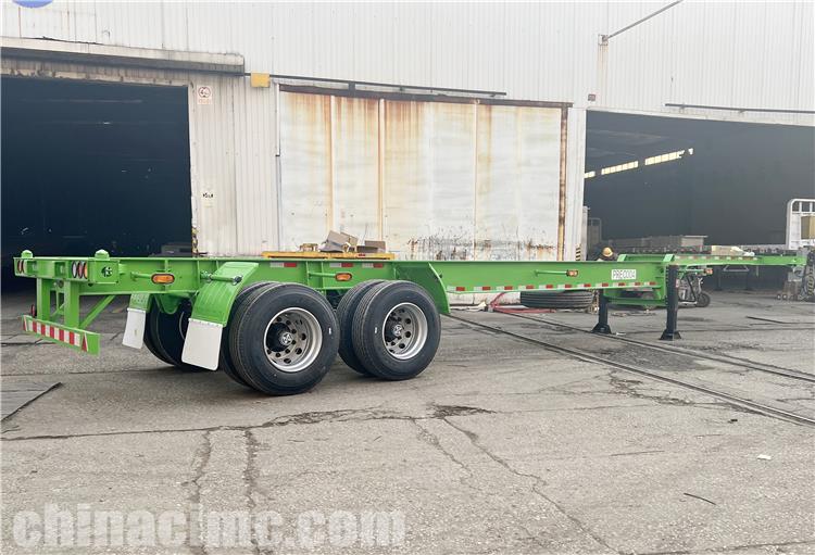 2 Axle 40ft Container Chassis Trailer for Sale In Guma