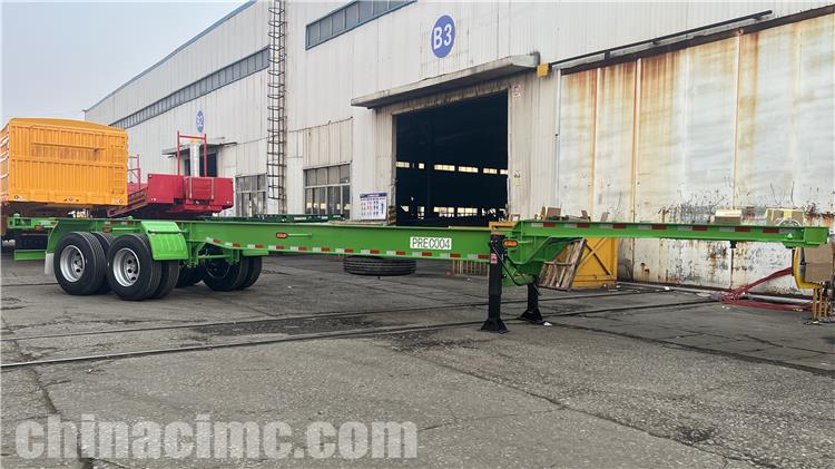 2 Axle 40ft Container Chassis Trailer for Sale In Guma