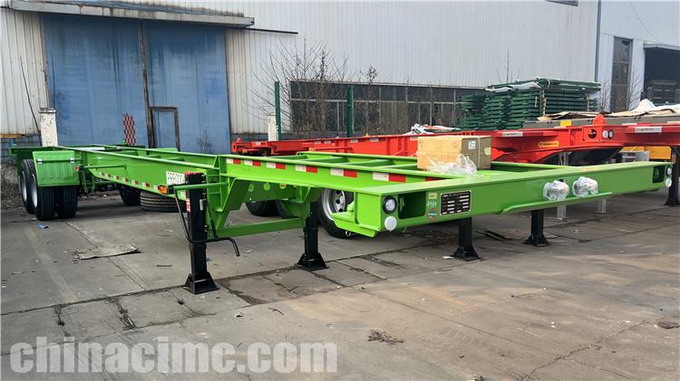 2 Axle 40ft Container Chassis Trailer for Sale In Guma
