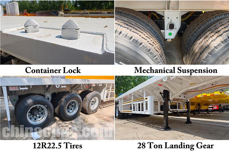 CIMC Tri Axle Flatbed Semi Trailer for Sale In Kenya