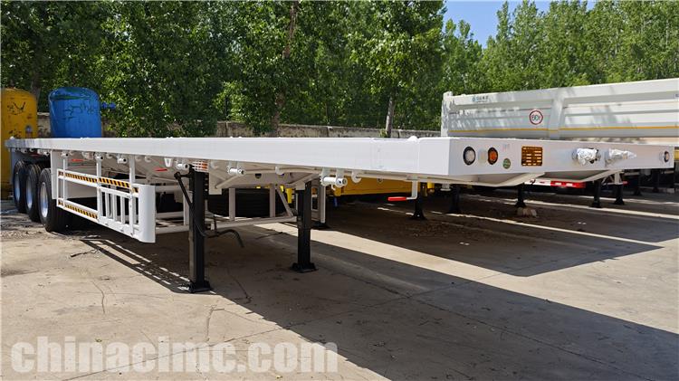 CIMC Tri Axle Flatbed Semi Trailer for Sale In Kenya