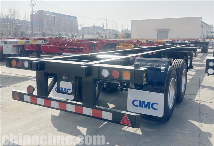 CIMC 2 Axle 40ft Container Chassis Trailer for Sale In Jamaica