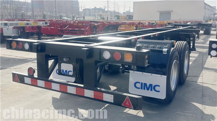 CIMC 2 Axle 40ft Container Chassis Trailer for Sale In Jamaica