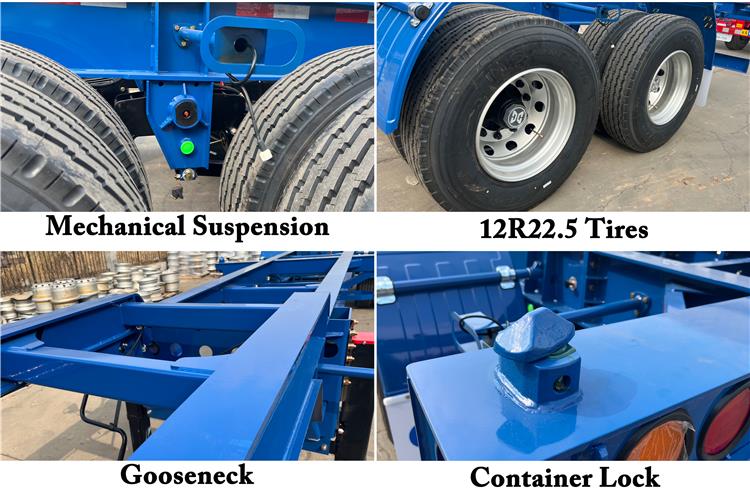 2 Axle Container Chassis Trailer for Sale In Jamaica
