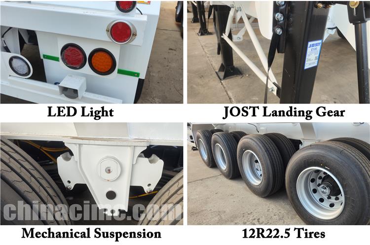 10 Units 4 Axle Bulker Cement Tanker Trailer for Sale In Zambia