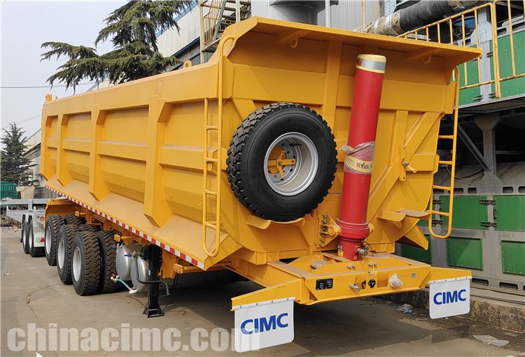 CIMC 3 Axle Dump Trailer will be sent to Sierra Leone