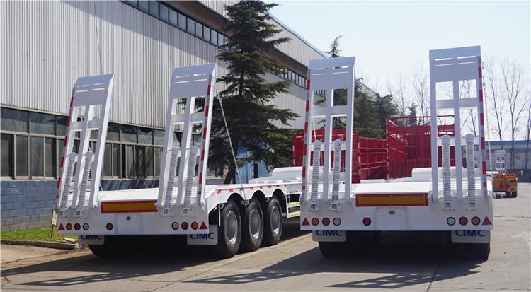 3 Axle 80/90 Tons Low Bed Loader Trailer for Sale in Zambia