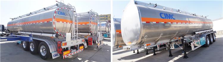 CIMC Aluminum Alloy Fuel Tanker Trailer for Sale in Senegal