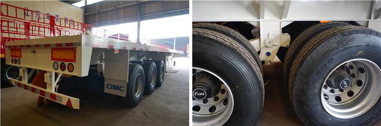 Tri Axle 40ft Shipping Container Trailer for Sale in Mozambique