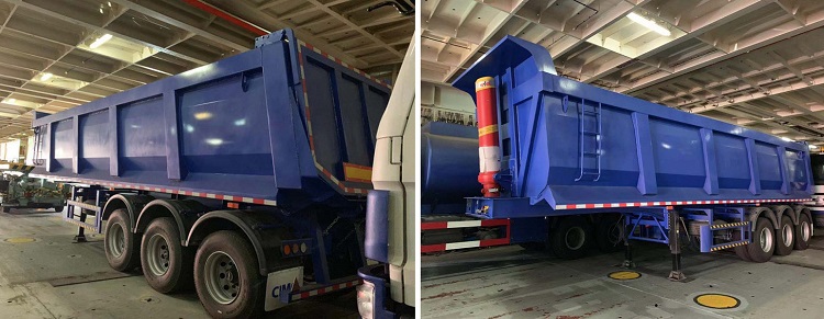 New & Used CIMC 3 Axle 60/80 Tons Dump Tipper Semi Trailer for Sale in Guinea