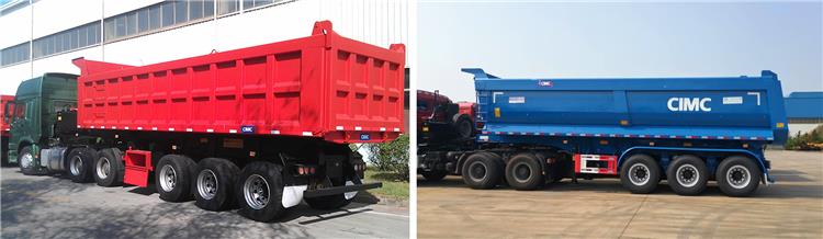 Different types of CIMC Hydraulic Tipper Trailer for Sale
