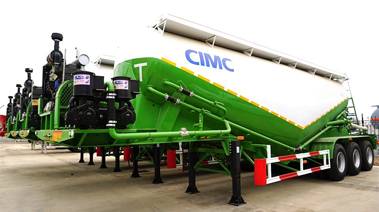 CIMC Tri Axle Bulk Cement Trailer for Sale in Tanzania