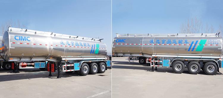 CIMC 42CBM Stainless Steel Tanker Semi Trailer for Sale In Ghana