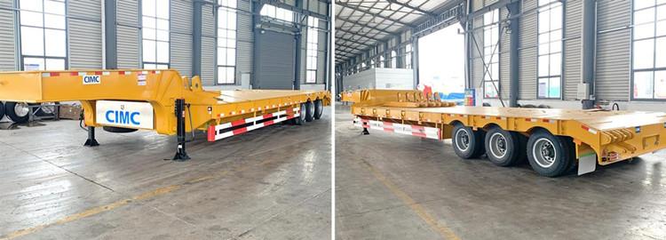 60 Ton Tri Axle Low Loader Truck Trailer for Sale in Kenya