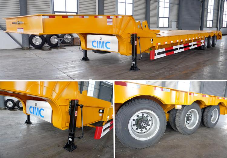 60 Ton Tri Axle Low Loader Truck Trailer for Sale in Kenya