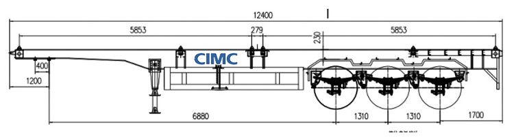 cimc container chassis 丨cimc container trailers 丨CIMC Skeleton Trailer
