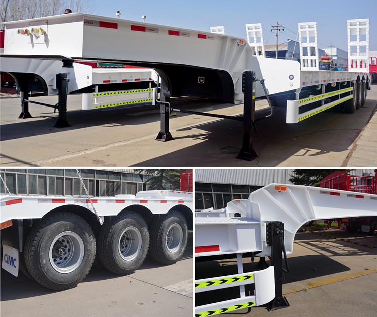 CIMC Semi Low Loader Trailer  24Tri Axle Low Loader Trailer for Sale in Tanzania