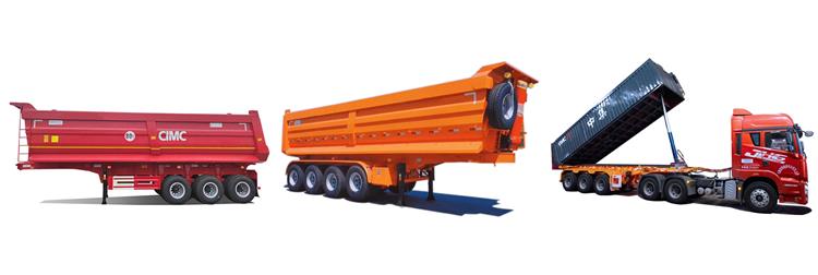 Semi Tipper Trailer for Sale | 40 Ton 50 Ton 60 Ton Tipper Semi Trailer Price