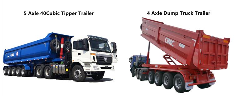 Semi Tipper Trailer for Sale | 40 Ton 50 Ton 60 Ton Tipper Semi Trailer Price