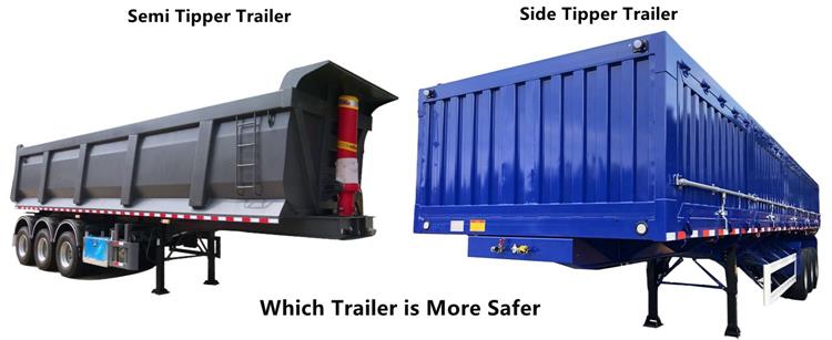 Semi Tipper Trailer for Sale | 40 Ton 50 Ton 60 Ton Tipper Semi Trailer Price