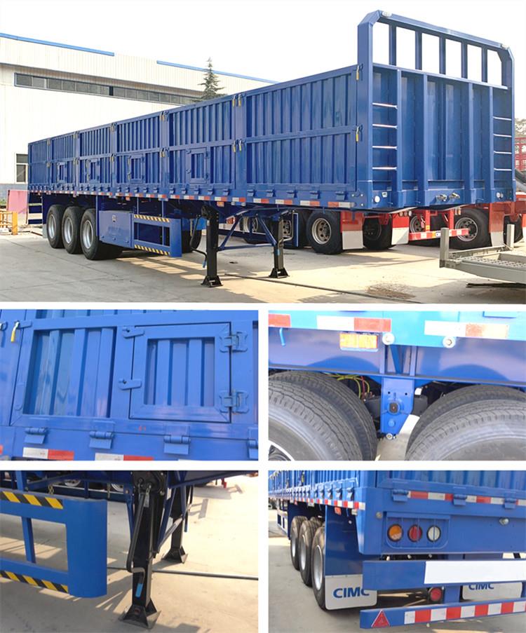 Triaxle With Boards - Drop Side Wall Semi Trailer Price