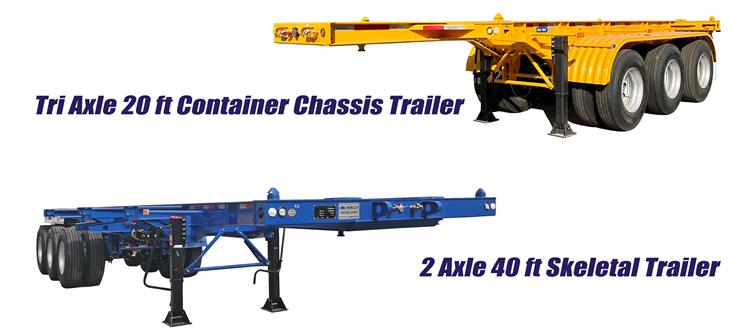 CIMC container chassis 丨cimc container trailers 丨CIMC Skeleton Trailer 丨20ft Skeletal trailer | 40ft 48foot 53feet cimc shipping container trailer 